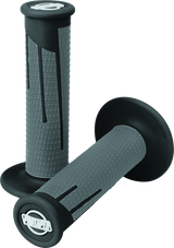 ProTaper Full Diamond Clamp-On Grips - Black/Dark Gray