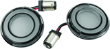 Kuryakyn Tracer L.E.D. Turn Signal Inserts Red/Red Smoke Lens Rear - Cycle City Outdoors