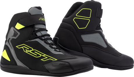 Sabre Moto Shoe Ce Boot Blk/Gry/Flo Yellow Sz 13
