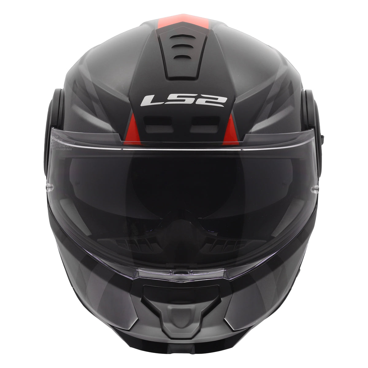 LS2 Horizon II Modular Helmet | Hamr | Gloss Black/Titanium/Red | XS–3XL | 902-3141