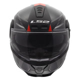 LS2 Horizon II Modular Helmet | Hamr | Gloss Black/Titanium/Red | XS–3XL | 902-3141