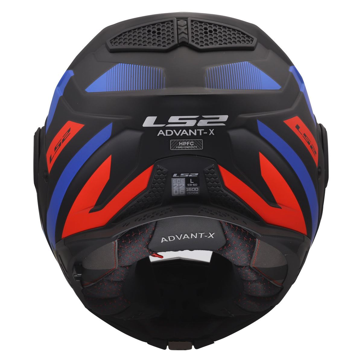 LS2 Advant X Modular Helmet | Nova | Matte Black/Red/Blue | XS–3XL | 901-1111
