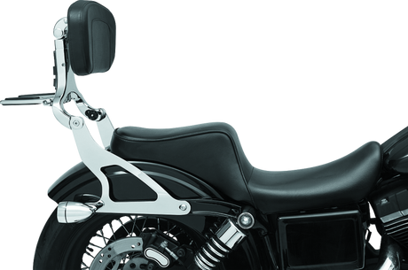 Kuryakyn Fixed Mounts Multi-Purpose Driver & Passenger Backrest 06-17 Dyna Models Chrome - Cycle City Outdoors