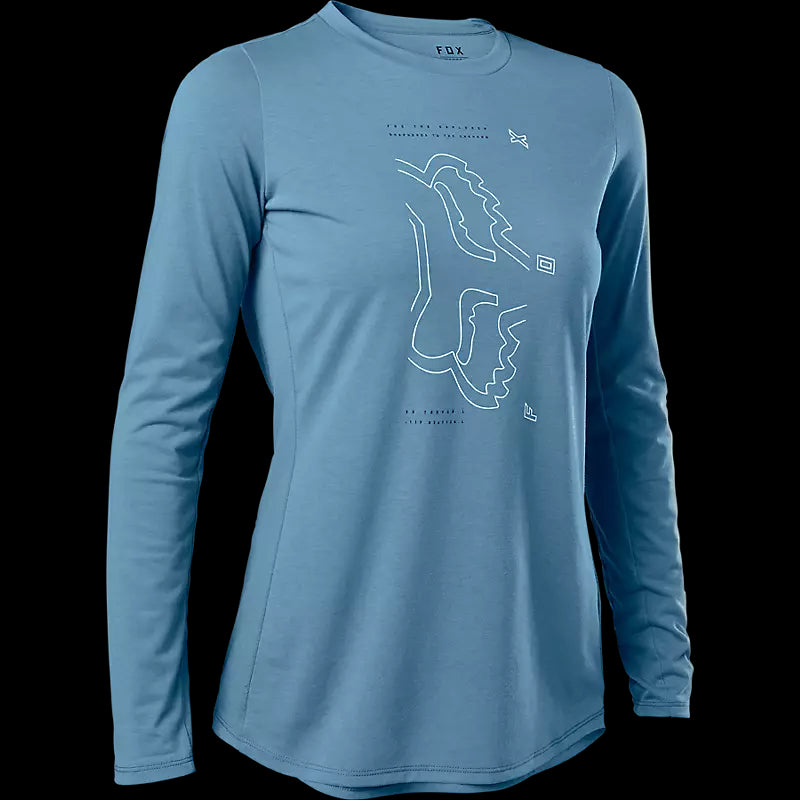 Fox Racing - Womens Ranger Drirelease® Long Sleeve Jersey - Dusty Blue - S