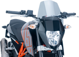Puig Hi-Tech Parts 6009H New Generation Windscreen - 10-1/2" - Smoke - KTM 690 | Street