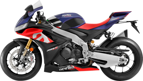 STOMPGRIP 55-10-0180B Tank Grips - Volcano - Black - Aprilia - RSV4/Tuono '21-'25 | Street