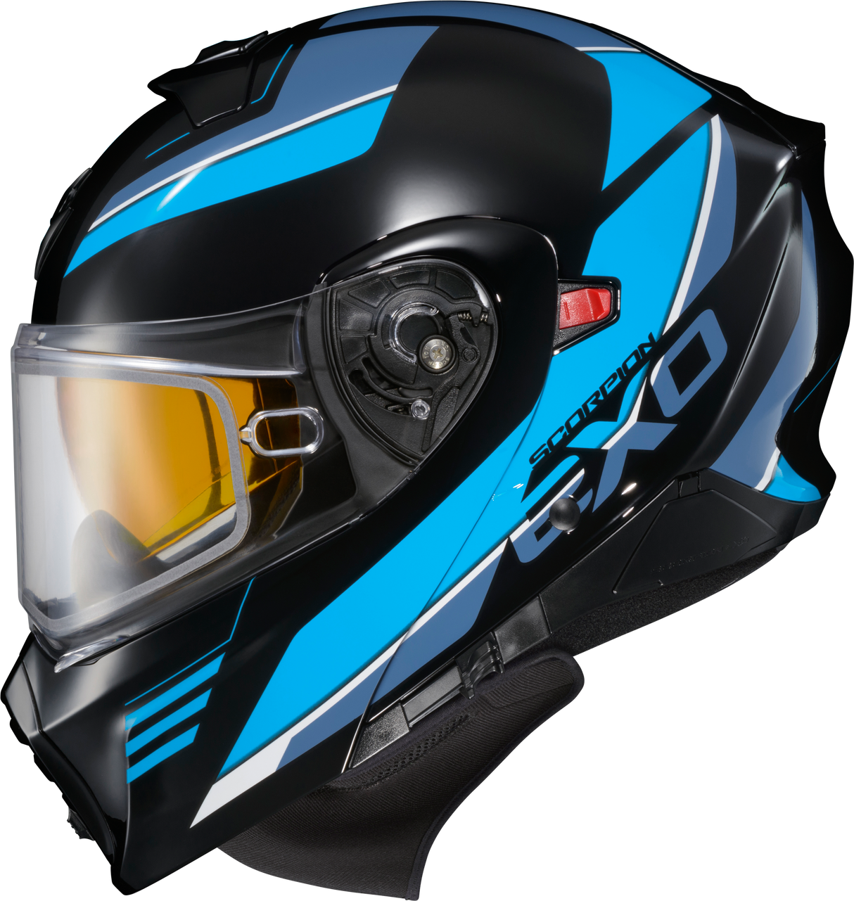 Exo Gt930 Cold Weather Helmet Modulus Blk/Blu Md (Electric)