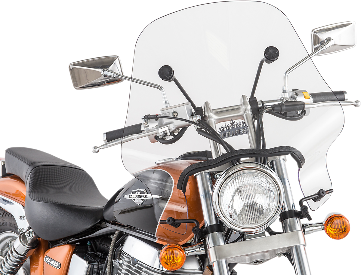 Slipstreamer 96101-15020 Hellfire Windshield - 17" - Clear | Street