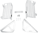 DEVOL Radiator Guards - Brushed Aluminum - Honda 0101-1207