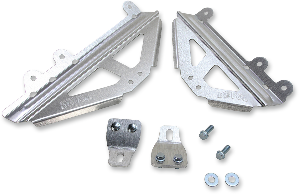 Devol Racing DEVOL Radiator Race Brace Set - Kawasaki 0122-2503 1901-0558 – Cycle ...
