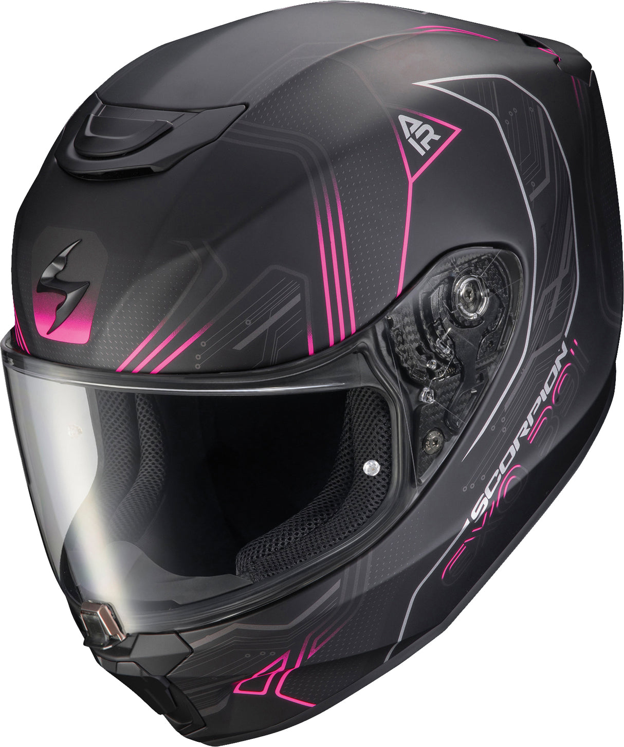 Scorpion - Exo R330 Full Face Helmet Bendr White/Pink Md
