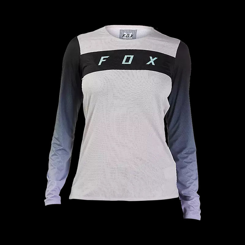 Fox Racing - Womens Flexair Ls Race Jersey - Vin Wht - S