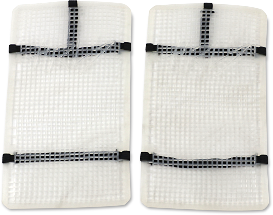 MOOSE RACING Mud Radiator Cover - White - Honda HPRMUDCRF2504TM - Cycle City Outdoors