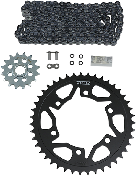 VORTEX CK6402 Chain and Sprocket Kit - WSS - Black - Suzuki GSX-R600 | Street
