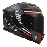 LS2 Assault III Full Face Helmet | Zone | Gloss Black/Gray/Red | XS–3XL | 818-1241