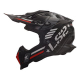 LS2 Subverter EVO Motocross Helmet | Trooper | Gloss Black/White | XS–3XL | 700-1251