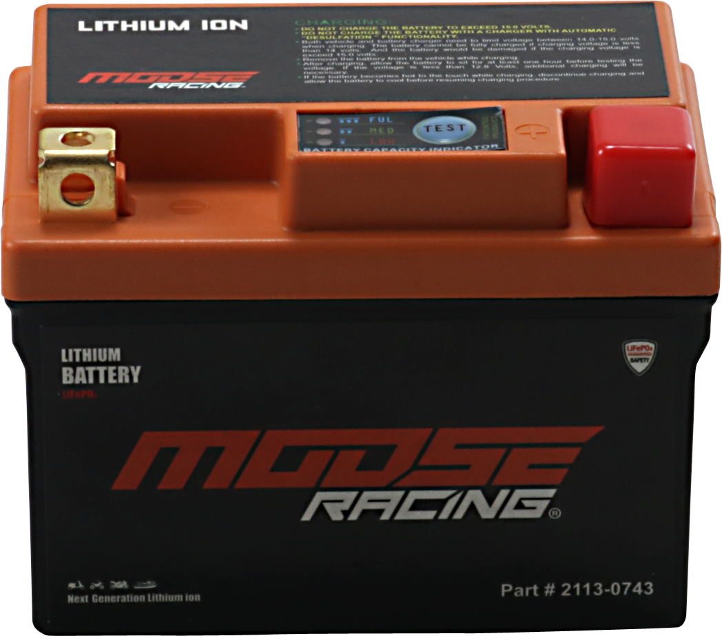 MOOSE RACING Li-Ion Battery - HUTZ75-FP HUTZ7S-FP - Cycle City Outdoors