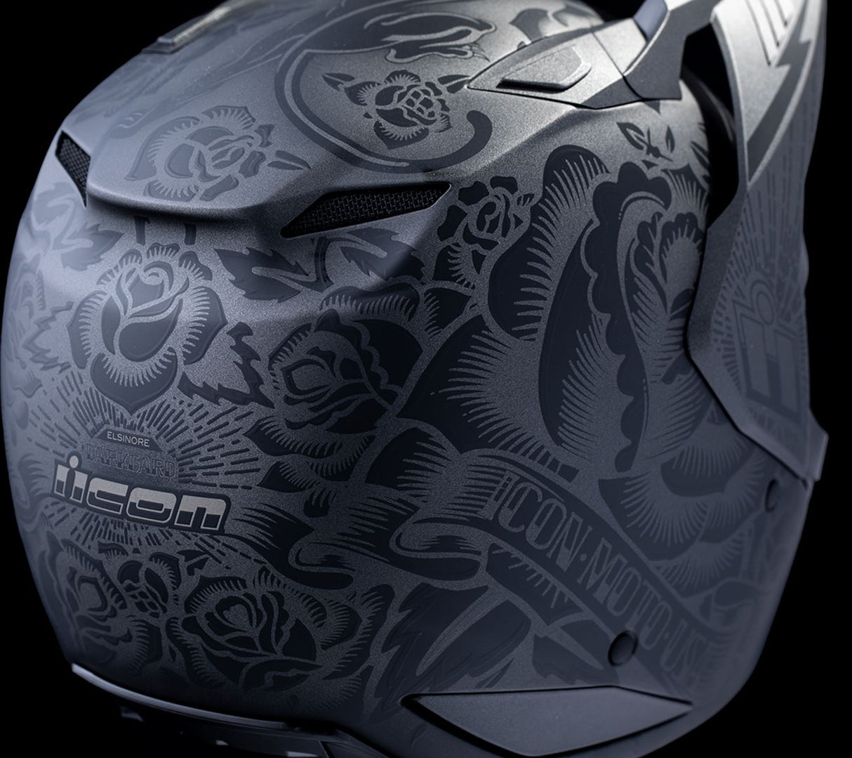 ICON Elsinore™ Helmet - Darkgard - Black