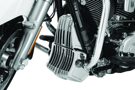 Kuryakyn Oil Cooler Cover Milwaukee-8 Chrome - Cycle City Outdoors