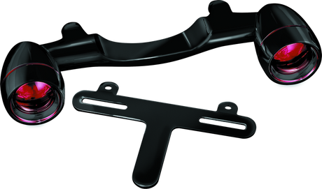 Kuryakyn Bullet Light Rear Turn Signal Bar Gloss Black - Cycle City Outdoors