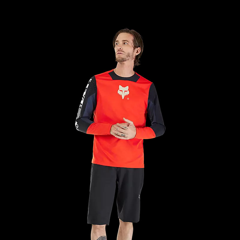 Fox Racing - Defend LS Jersey Elevated - Flo Red - M