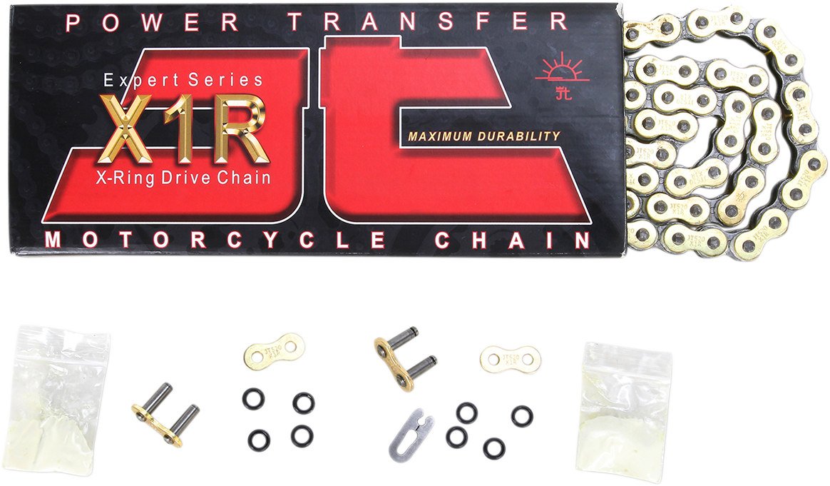 JT CHAINS JTC520X1RGB114DL 520 X1R - Heavy Duty Drive Chain - 114 Links - Gold | Off-Road
