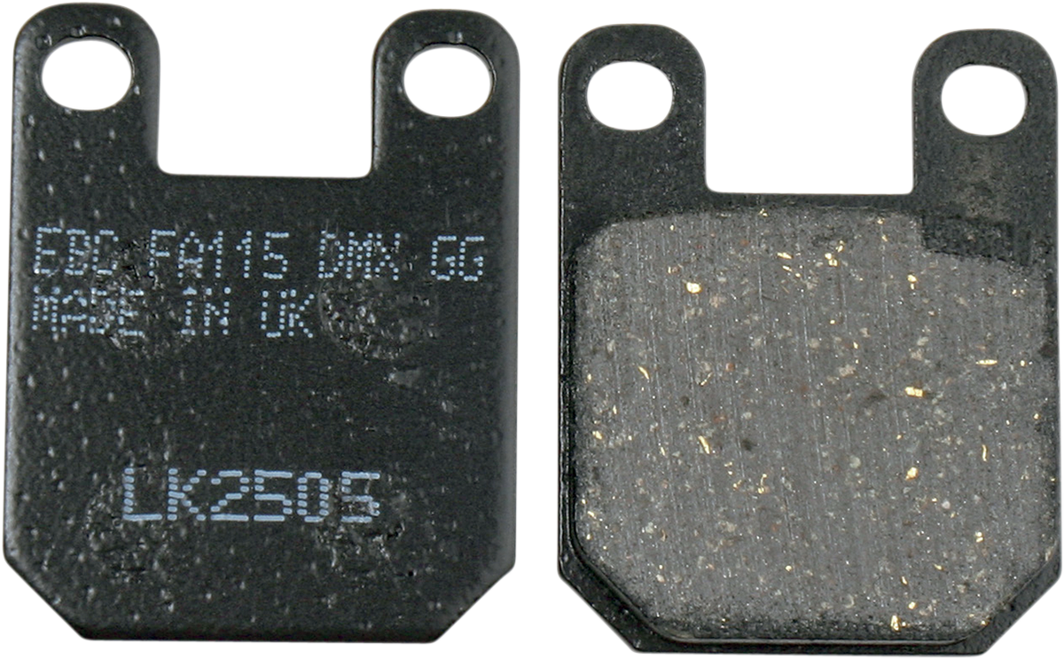 EBC FA Series Organic Base Brake Pads - FA115 (Beta / Gas Gas / Aprilia / Derbi / Italjet / Sherco 1989–2016)