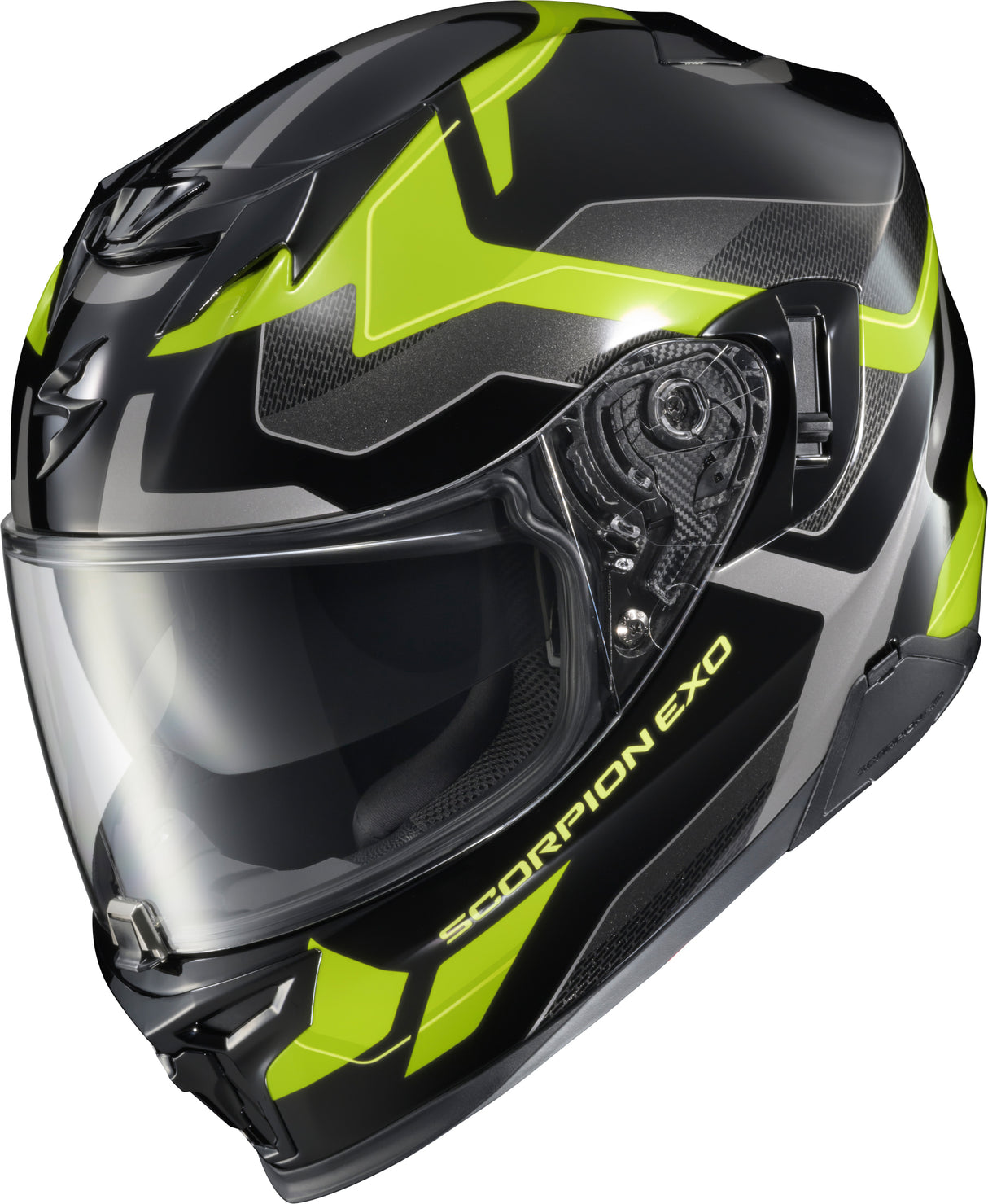 Scorpion - Exo T520 Full Face Helmet Zuse Black/Hi Viz Lg