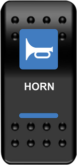 MOOSE UTILITY Rocker Switch - Horn - Blue HRN-PWR