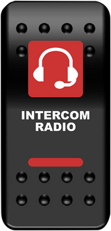 MOOSE UTILITY Rocker Switch - Intercom - Red COM-PWR-R