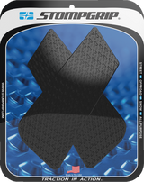 STOMPGRIP 55-14-0124-1B Tank Grips - Icon - Black - Suzuki - V-Strom '17-'21 | Street