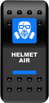 MOOSE UTILITY Rocker Switch - Helmet Air - Blue HMT-PWR