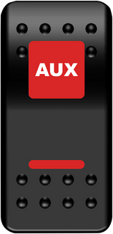 MOOSE UTILITY Rocker Switch - Auxilary Power - Red AUX-PWR-R