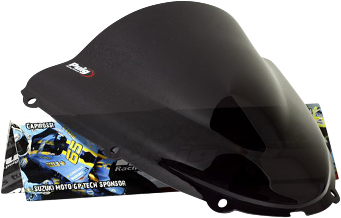 Puig Hi-Tech Parts 4053F Race Windscreen - 15-3/4" - Dark Smoke - Ninja | Street