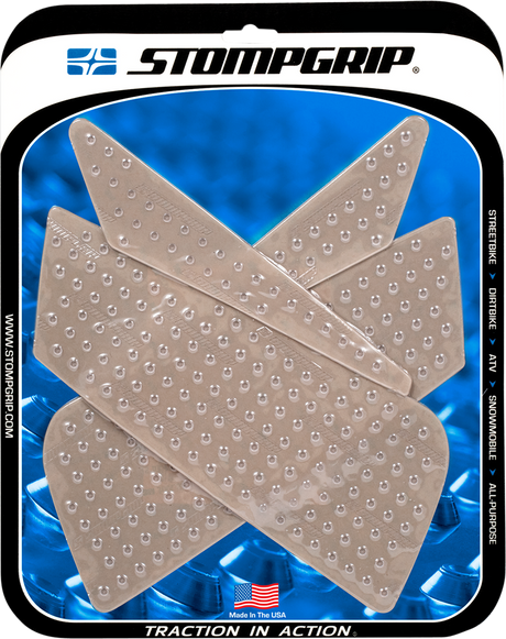 STOMPGRIP 55-10-0065C Tank Grips - Volcano - Clear - Ducati '07-'13 | Street