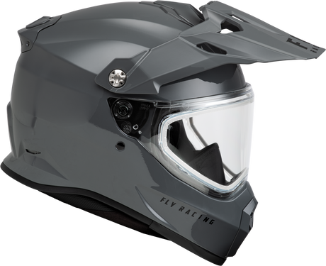 Trekker Cw Solid Helmet Dual Shld Grey Lg - Cycle City Outdoors
