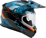 Trekker Cw Conceal Helmet Dual Shld Slate/Black/Red Xs - Cycle City Outdoors