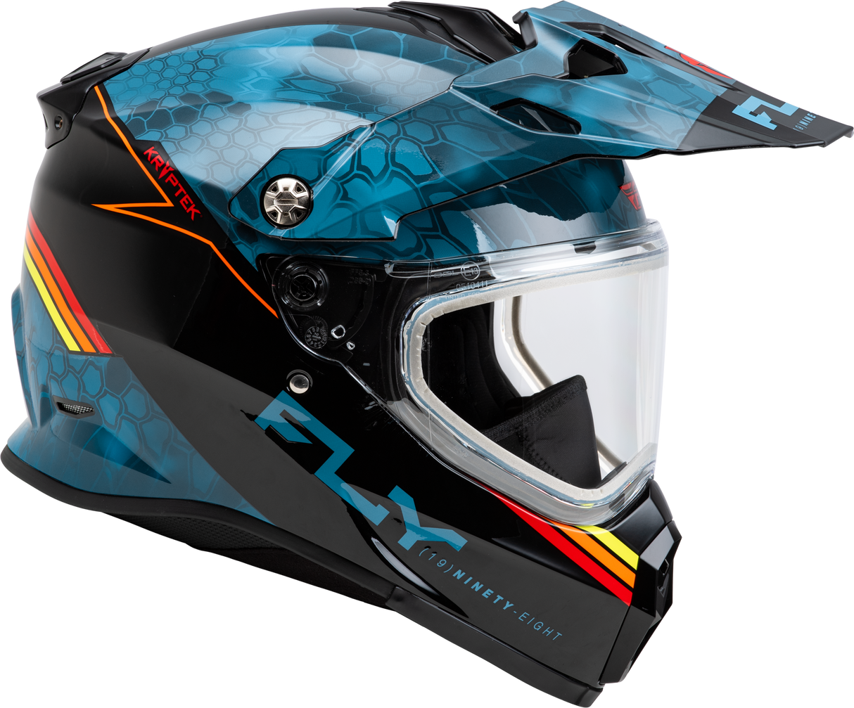 Trekker Cw Conceal Helmet Dual Shld Slate/Black/Red Lg - Cycle City Outdoors