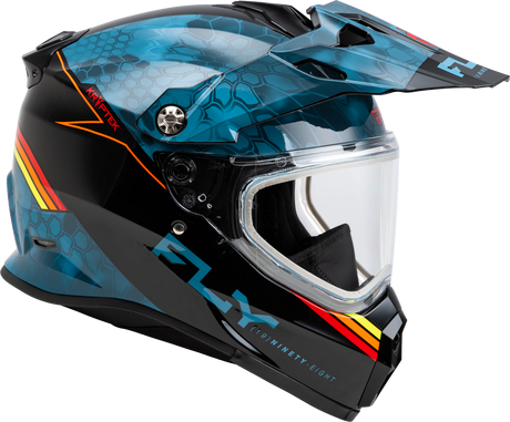 Trekker Cw Conceal Helmet Dual Shld Slate/Black/Red Lg - Cycle City Outdoors
