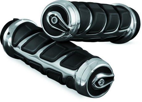 Kuryakyn Kinetic Grips Universal 7/8in Chrome - Cycle City Outdoors