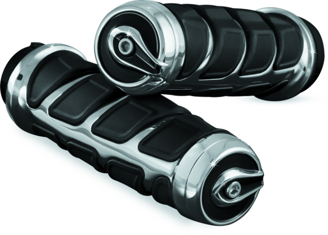 Kuryakyn Kinetic Grips Universal 7/8in Chrome - Cycle City Outdoors
