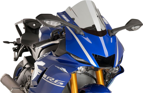 Puig Hi-Tech Parts 9723H Race Windscreen - 14-1/4" - Smoke - Yamaha | Street