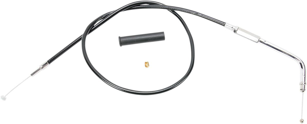 Drag Specialties 42" Black Vinyl Throttle Cable | Harley-Davidson Sportster Softail Dyna Touring V-Rod 1996–2022 | Also Fits Late Mikuni Carbs