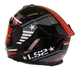 LS2 Assault III Zone Gloss Black Gray Red LG