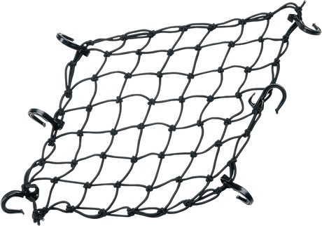 Powertye Mfg. 50152 Cargo Net - Adjustable - 15" x 15" - Black | Adventure/ATV/UTV