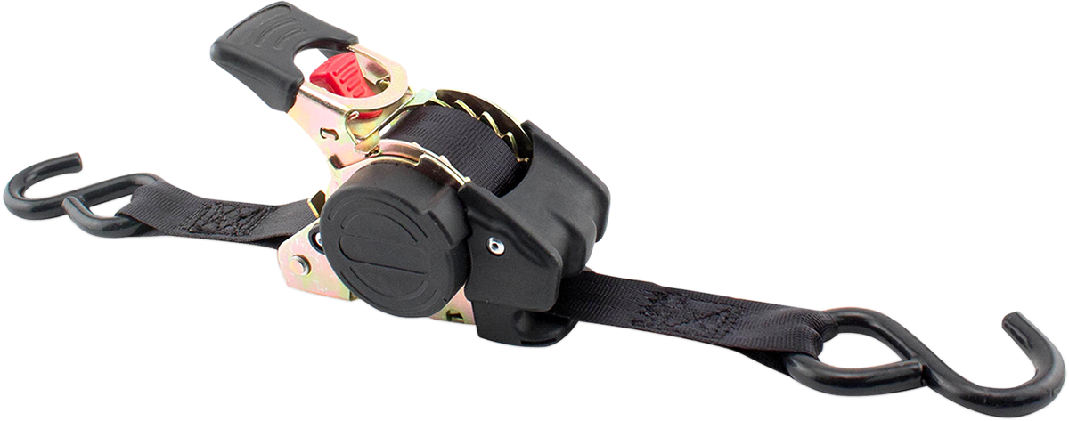 Erickson 34415 Retractable Ratchet Tie-Downs - 10' - Black | Adventure/ATV/UTV