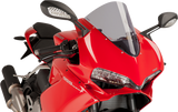 Puig Hi-Tech Parts 7621H Race Windscreen - 14-1/2" - Smoke - Panigale | Street