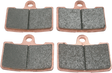 SBS HS Series Sintered Front Brake Pads - 856H.HS (Buell 1125R / 1125CR / XB12R Firebolt 2008–2009)