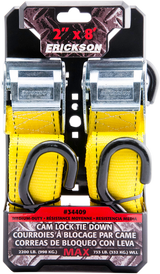 Erickson 34409 Tie-Down Straps - Cam Lock - 2" x 8' | ATV/UTV/Off-Road
