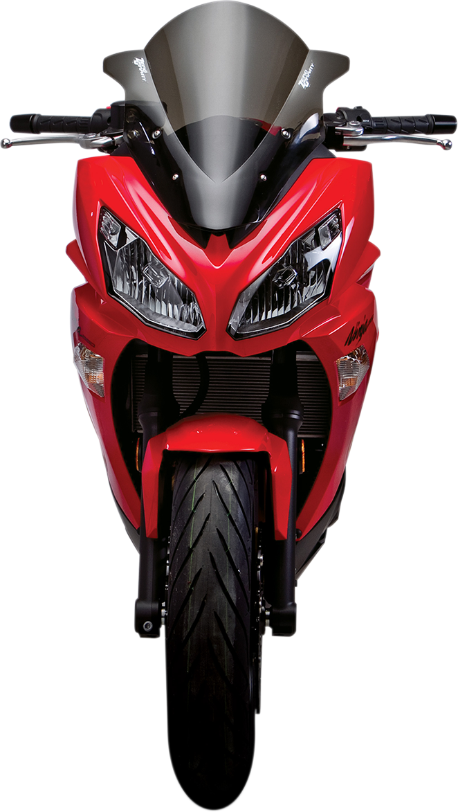 Zero Gravity 16-207-02 Double Bubble Windscreen - Light Smoke - Ninja 650 | Street